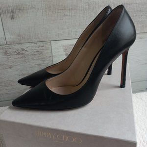 Jimmy Choo Romy Black Kid Leather 100m